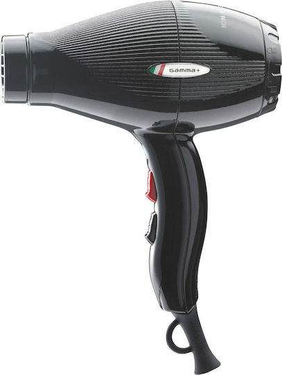 GammaPiu Gamma Piu Ion Ceramic S Ionic Professional Hair Dryer 2300W Black