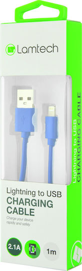Lamtech USB-A to Lightning Cable Μπλε 1m LAM445141