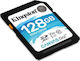 Kingston Canvas Go! SDXC 128GB Clasa 10 U3 V30 UHS-I