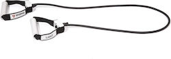 Reebok Adjustable Resistance Gymtube Resistance Band Light with Handles Black