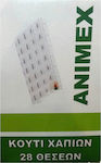 Animex Wöchentlich Pill Organizer with 28 Compartments in Transparent color