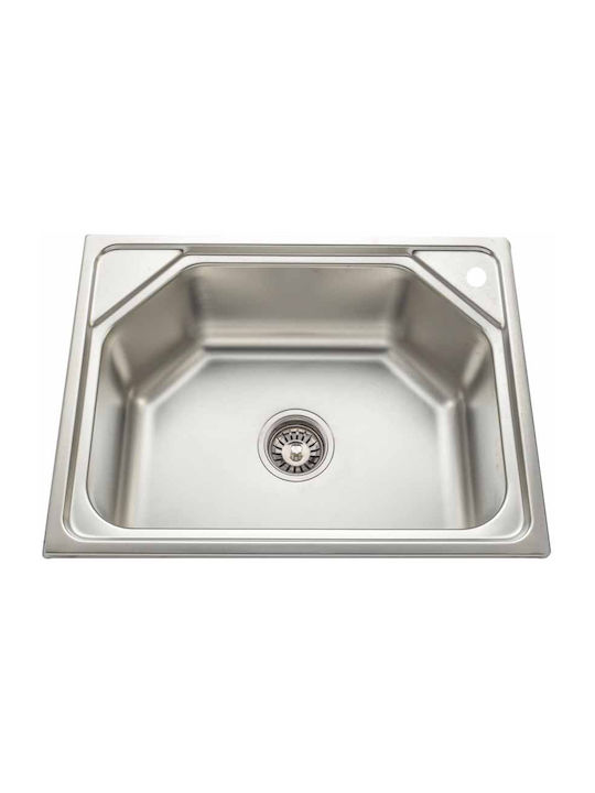 Gloria Levante 18-6045 Drop-In Sink Inox Satin W60xD45cm Silver