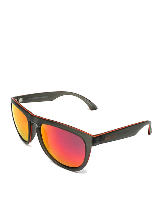 Benetton Men's Sunglasses with Black Plastic Frame BE993S 02