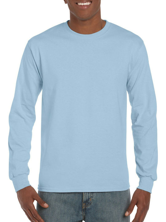 Gildan Men's Long Sleeve Promotional Blouse Light Blue 2400-069