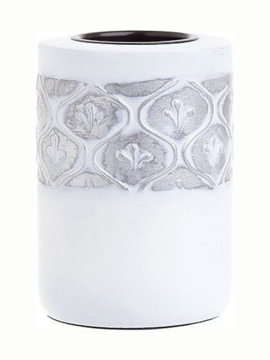 Inart Candle Holder Polyresin 7x7x10cm 1pcs