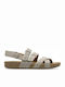 Clarks Rosilla Keene Leather Women's Flat Sandals Anatomic in Gray Color