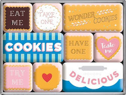 Nostalgic Art Σετ Home & Country Wonder Cookies, Ορθογώνια Σετ Μαγνητάκια Μεταλλικά 7x10εκ. 9τμχ