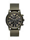 Emporio Armani Luigi Watch Chronograph Battery with Green Metal Bracelet