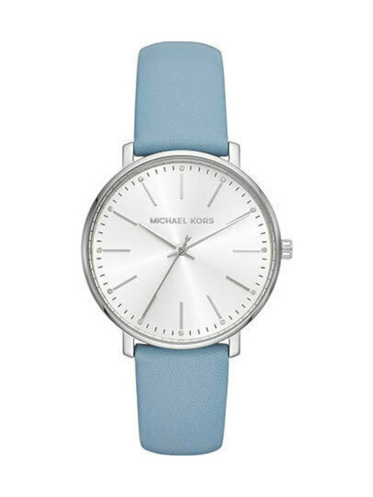 Michael Kors Pyper Watch with Blue Leather Strap