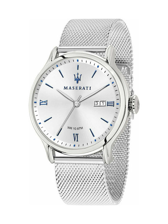 Maserati Epoca Watch Battery with Silver Metal Bracelet