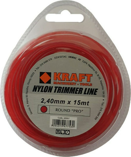 Kraft Round Pro Round Brush Cutter Trimmer Line 2.4mm 15m 69357