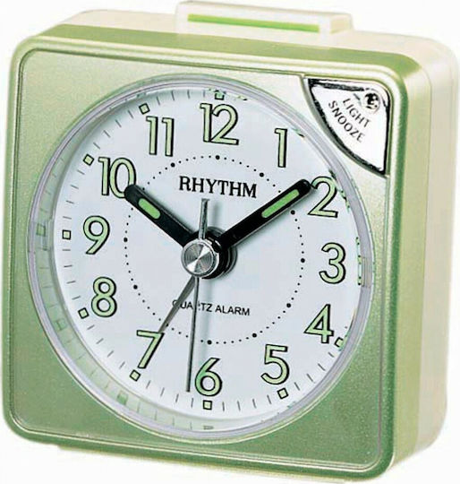Rhythm Ceas De Masă Cu Indicatori Cu Ceas Deșteptător Verde CRE211NR05