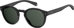 Polaroid Sunglasses Μαύρα with Acetate Frame & Black Lens
