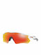 Oakley Radar Ev Path Ανδρικά Γυαλιά Ηλίου με Λευκό Κοκκάλινο Σκελετό και Κόκκινο Καθρέφτη Φακό