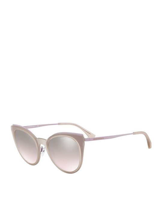 Emporio Armani Women's Sunglasses with Pink Met...