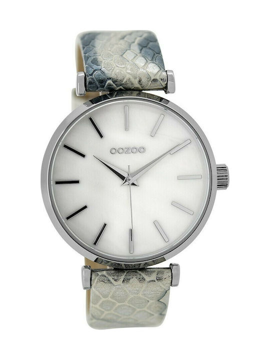 Oozoo Timepieces Watch with Blue Leather Strap