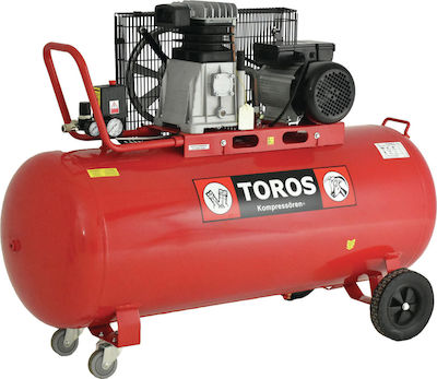 Toros DH-30200/10 Μονοφασικό Κομπρεσέρ Αέρος με Ισχυ 3hp και Αεροφυλάκιο 200lt