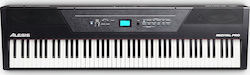 Alesis Electric Stage Piano Recital Pro with 88 Centered Keyboard Built-in Speakers and Connection with Headphone and Computer Black