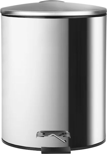 Χαρτοδοχειο Μπανιου Classic Ανοξειδωτο Soft Close 5lt Ματ Ινοξ