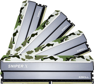 G.Skill Sniper X Classic Camo 32ГБ DDR4 RAM с 4 модула (4x8GB) и Скорост 3200 за Настолен компютър