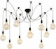 GloboStar Pendant Suspension for Socket E27 Black