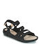 Clarks Tri Sienna Leather Women's Flat Sandals In Black Colour 4