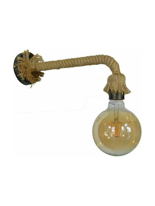 GloboStar Cenadel Vintage Wall Lamp with Socket E27 Brown Width 10cm