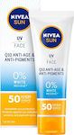 Nivea Q10 Anti Age Αδιάβροχη Αντηλιακή Κρέμα Προσώπου SPF50 50ml