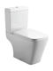 KLP City Floor-Standing Toilet and Flush that Includes Soft Close Cover White