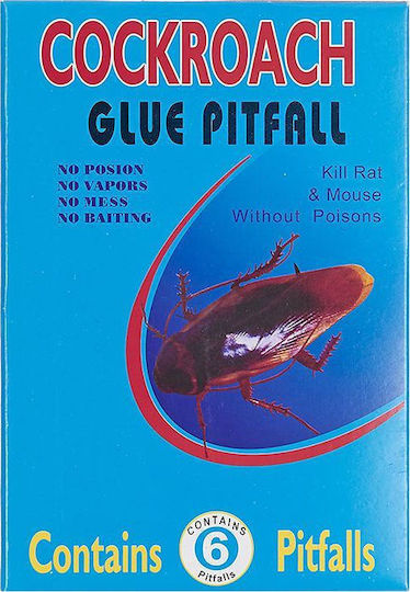 HOMie Glue Pitfall Παγίδα για Κατσαρίδες με Κολλητική Επιφάνεια 6τμχ