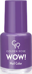 Golden Rose Wow Lac De Unghii Violet Lucios 6ml