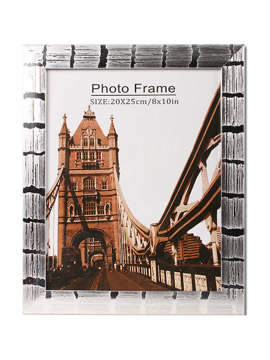 Keskor Photo Frame Plastic 20x25cm with Silver Frame