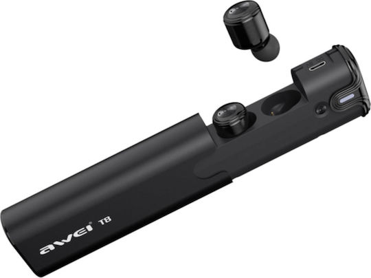 Awei T8 In-ear Bluetooth Handsfree Căști cu Rezistență la Transpirație și Carcasă de Încărcare Negru