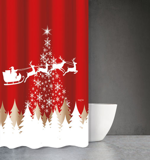 Saint Clair Christmas 407 Душ завеса 180x200см Сив 1728030217040