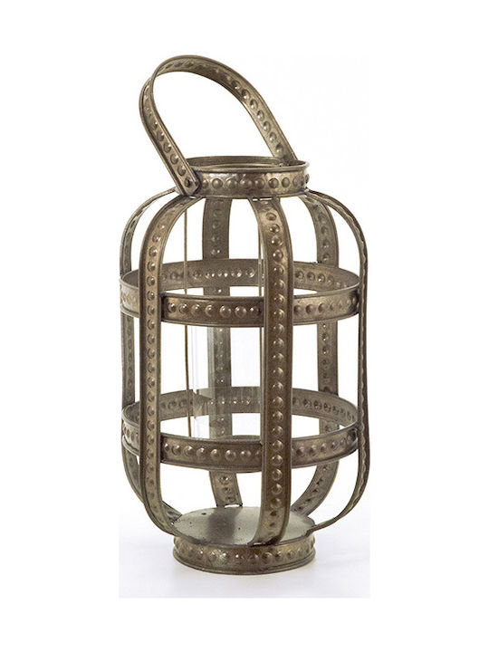 Zaros Lantern Metallic 20.5x20.5x32.5εκ. 1pcs