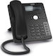 Snom D712 Wired IP Phone with 4 Lines Black