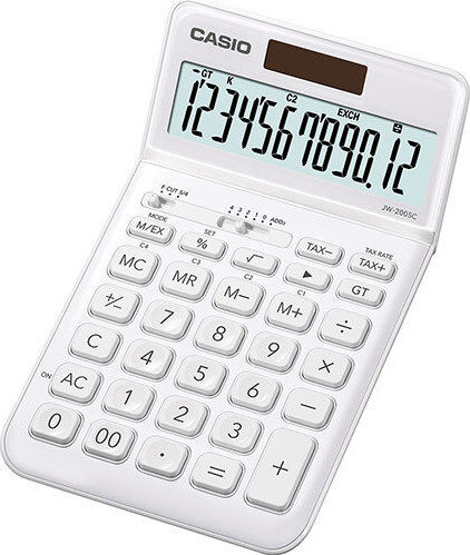 Casio JW-200SC Calculator Accounting 12 Digits in White Color