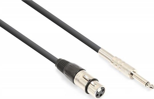 Vonyx Кабел XLR женски - 6,3 мм мъжки Черен 1.5м 177.736