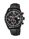 Festina Timeless Battery Chronograph Watch with Leather Strap Black