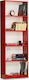 Bibliothek Max Red 58x23x170cm