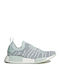 Adidas NMD_R1 STLT Primeknit Sneakers Ash Green / Raw Steel / Cloud White