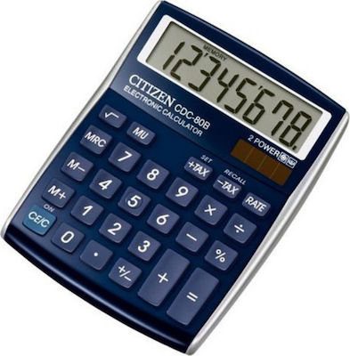 Citizen CDC-80 Taschenrechner Buchhaltung 8 Ziffern in Blau Farbe