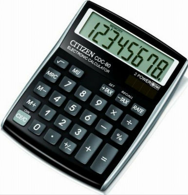 Citizen CDC-80 Calculator Accounting 8 Digits in Black Color