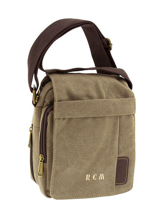 RCM 17314 Ανδρική Τσάντα Ταχυδρόμου σε Μπεζ χρώμα