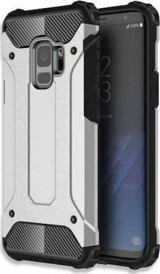 Hurtel Plus Synthetic Back Cover Durable Silver (Galaxy S9+)