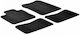 Lampa Set of Front and Rear Mats 4pcs Tray Type for Renault Twingo Black