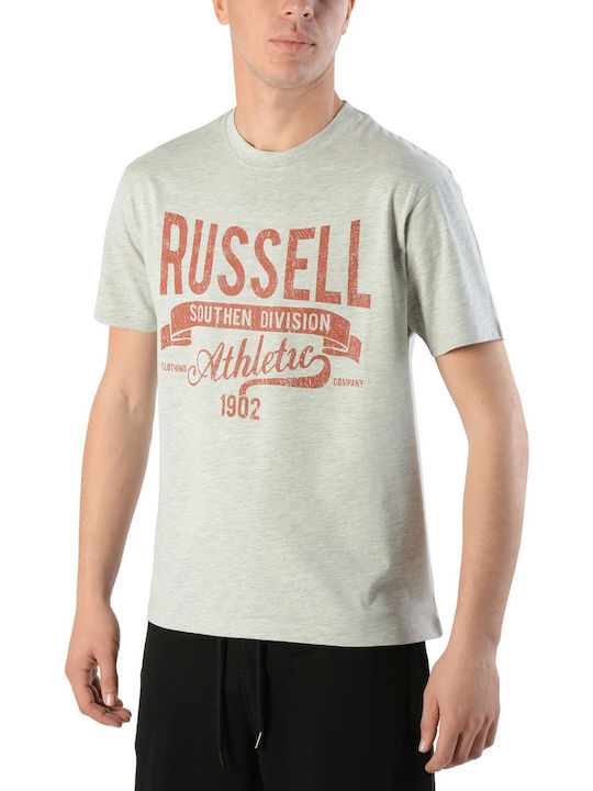 Russell Athletic Crew Neck Tee Bărbați T-shirt Sportiv cu Mânecă Scurtă Gri