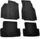 Lampa Set of Front and Rear Mats 4pcs Tray Type for Renault Megane Black