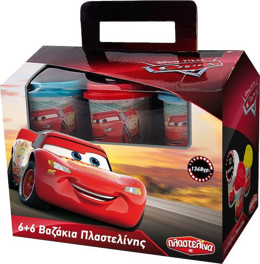 AS 12 Πλαστοζυμαράκια Πλαστελίνης Cars για 3+ Ετών