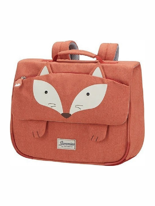 Samsonite Happy Sammies S Fox William Σχολική Τσάντα Πλάτης Νηπιαγωγείου σε Καφέ χρώμα